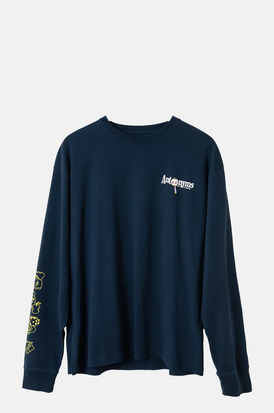 Antonyms LS Graphic Tee - Navy