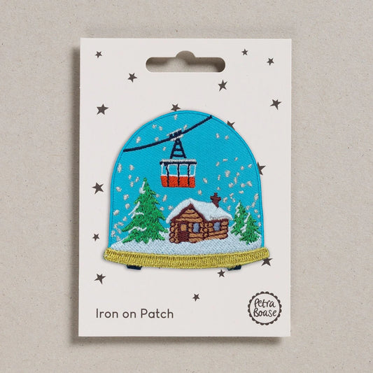 Snow Globe Iron On Patch