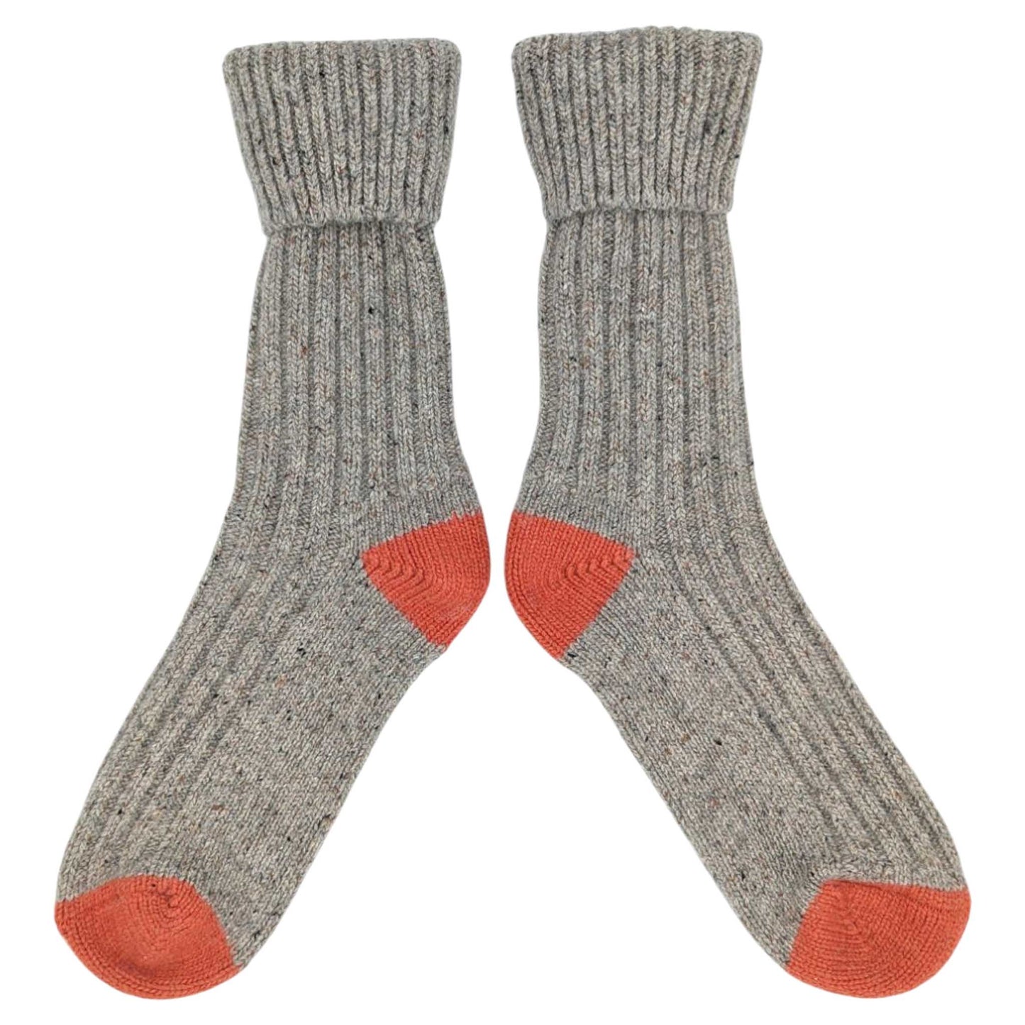 Unisex Recycled Silk Blend Ribbed Socks: Green & jade - large