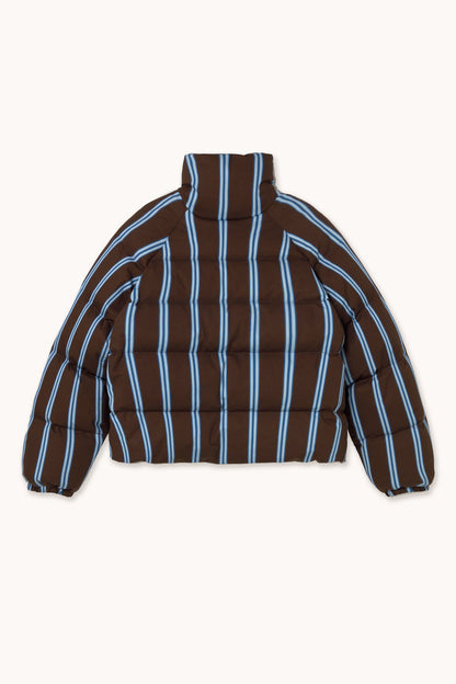 Striped Short Jacket - Umber