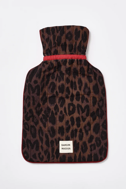 Hot Water Bottle Cover - Dark Leopard