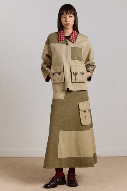 Marcelle Barn Skirt - Olive