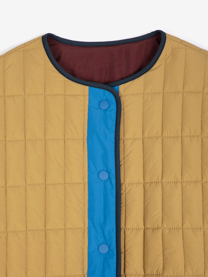 Colour-block Light Padded Reversable Jacket