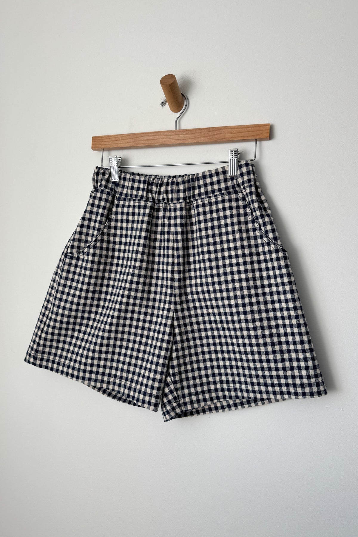 City Short - Navy Gingham