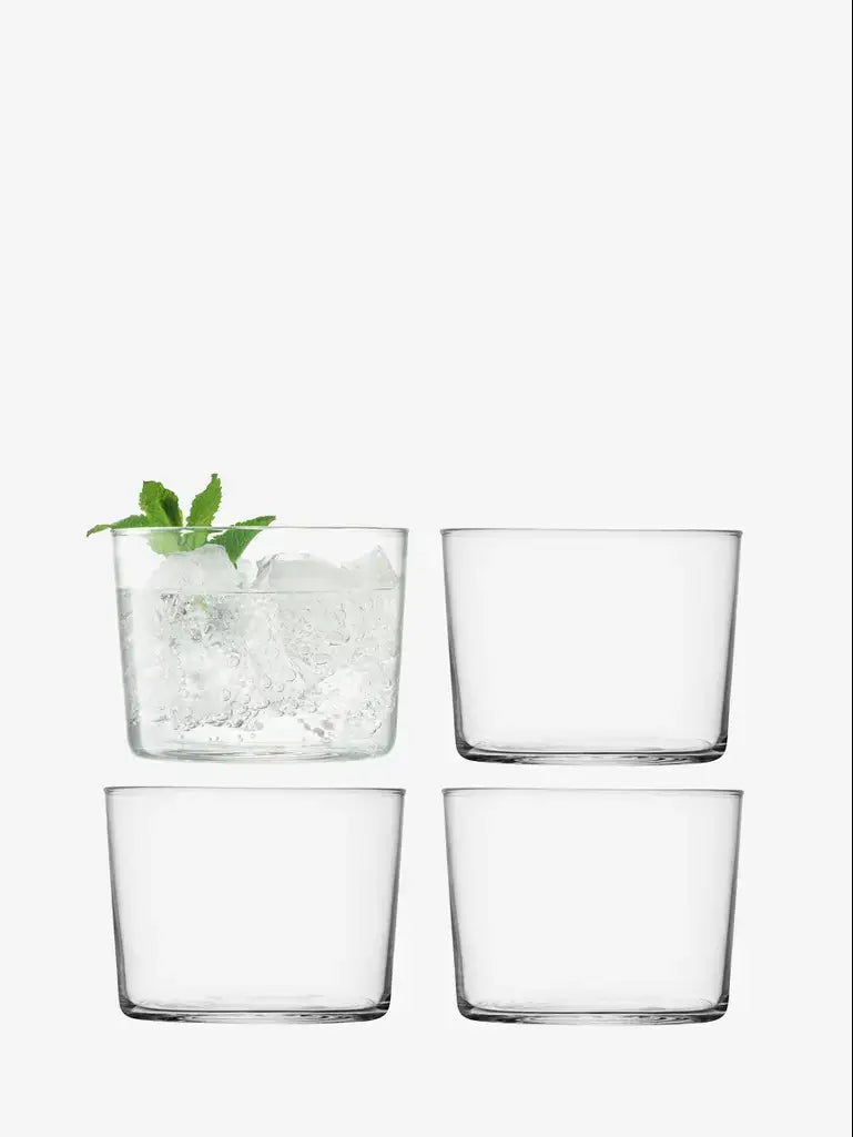 Gio Tumbler 220ml Clear x 4