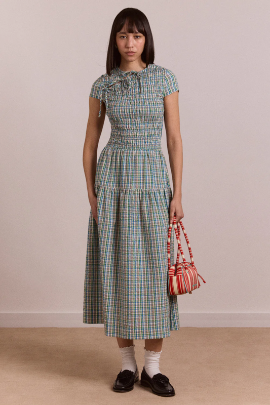 Ebba Midi Dress - Picnic Check