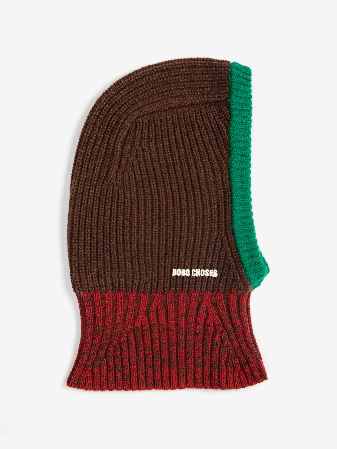 Colour Block Merino Wool Balaclava