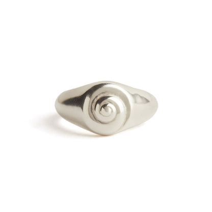 Inanna Spiral Pinky Ring - Silver