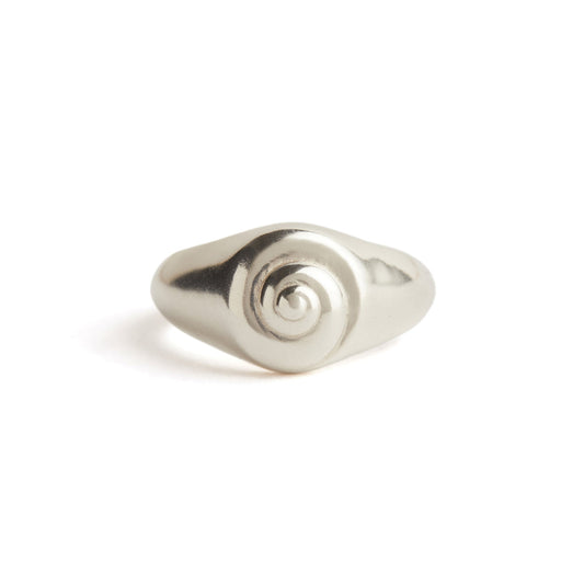 Inanna Spiral Pinky Ring - Silver