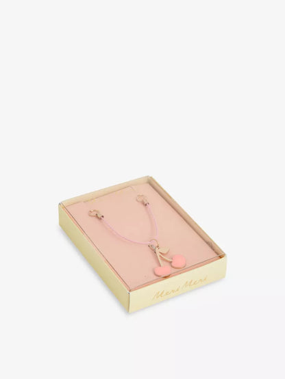 Enamel Cherries Necklace