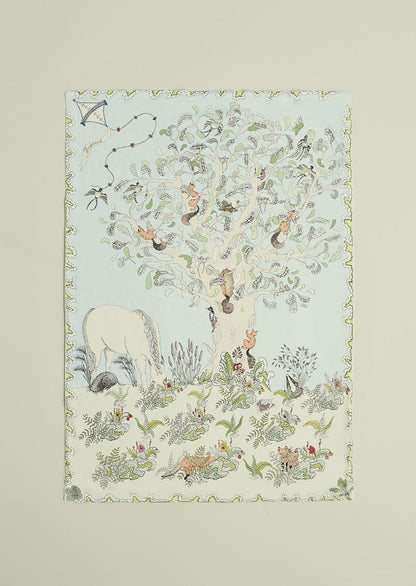 Enchanted Forest Reversible Baby Muslin - Large