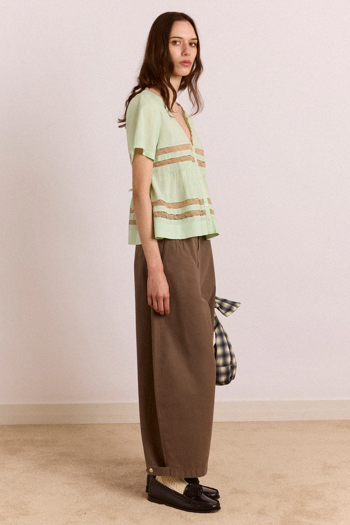 Tilda Lace Blouse - Mint