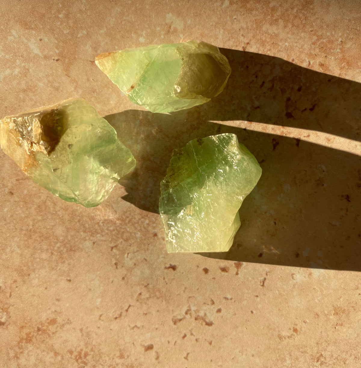 Palm Of Feronia -Raw Green Calcite