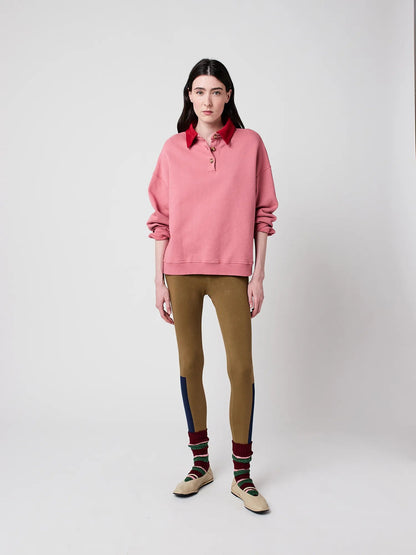 Colourblock Oversize Polo Sweatshirt