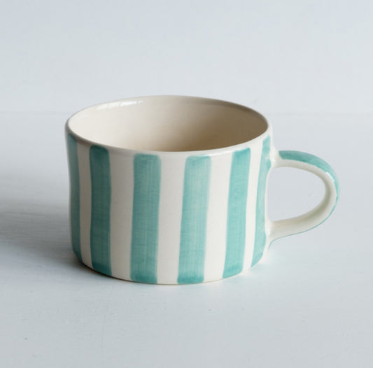 Mint Candy Stripe Mug