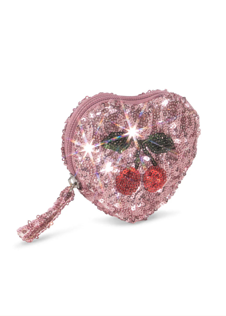 Sequin Heart Wallet