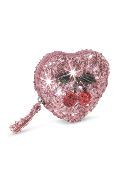 Sequin Heart Wallet