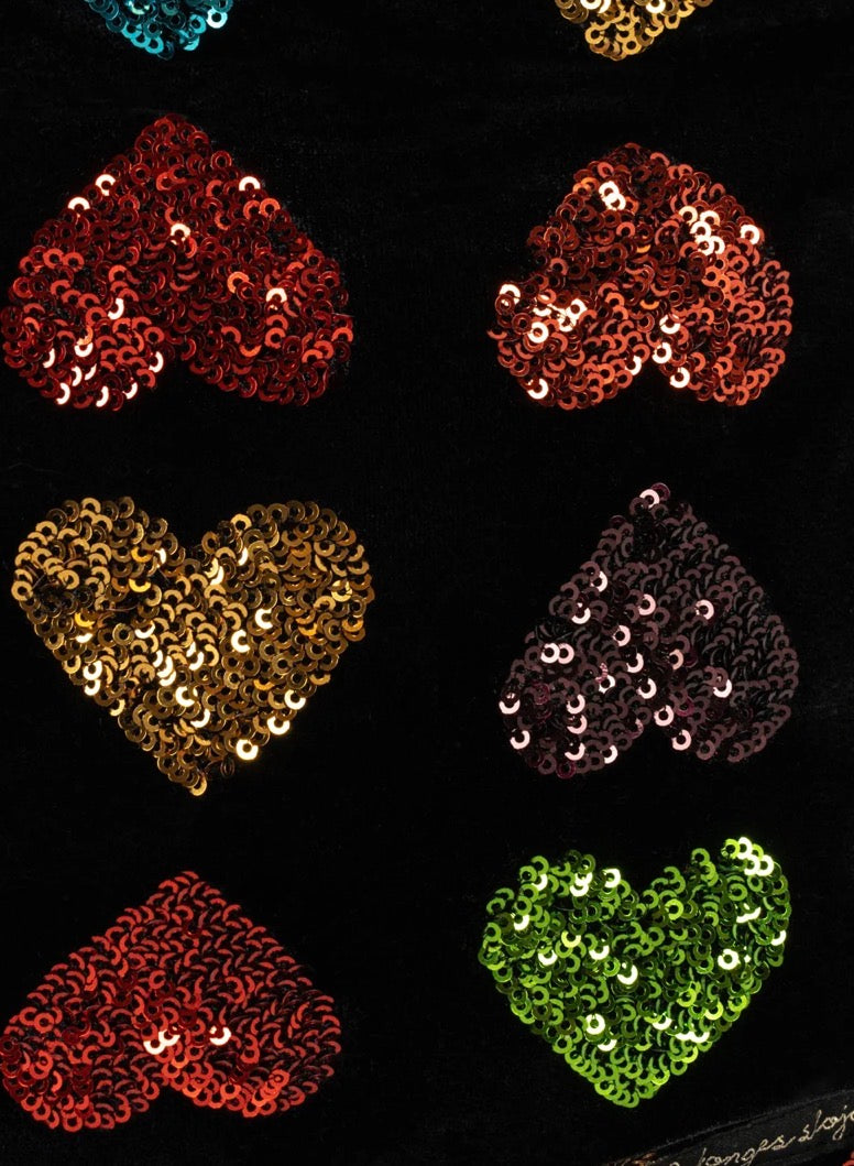 Cuore Glitter Heart Bag