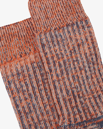 Colour Fuzz Socks - Volcanic Orange
