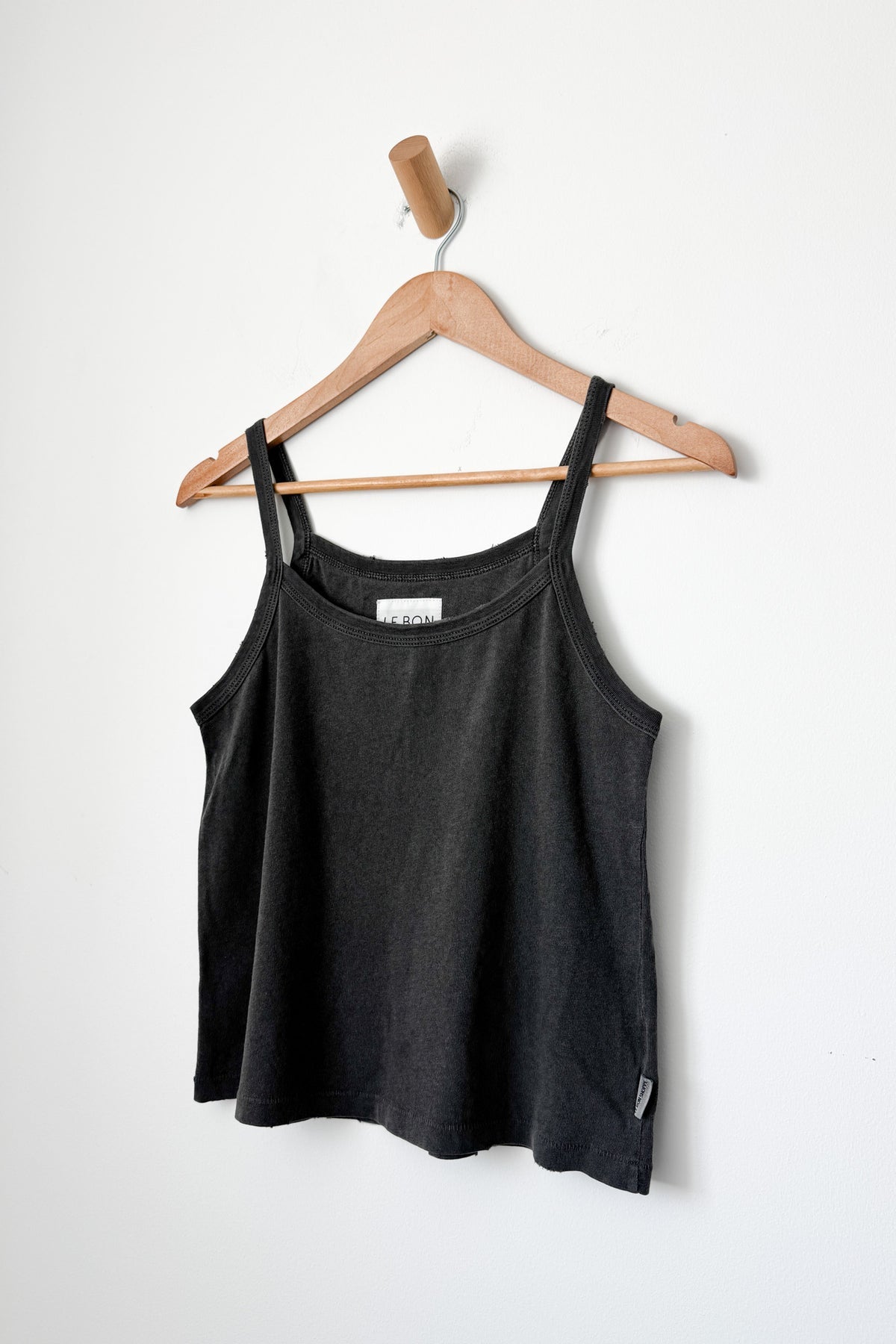 Dana Organic Cotton Cami - Distressed Vintage Black