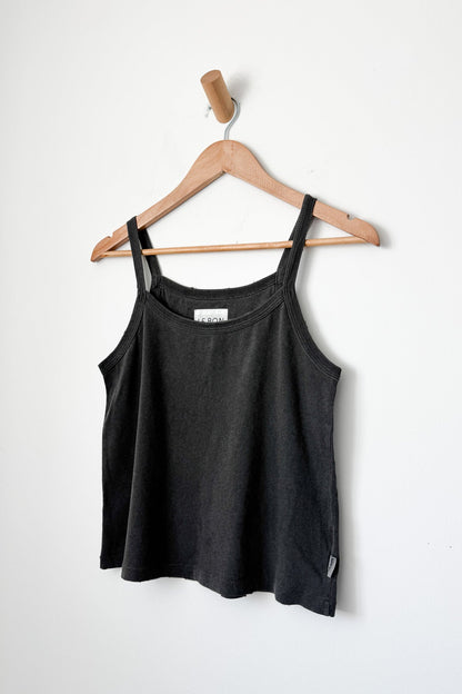 Dana Organic Cotton Cami - Distressed Vintage Black