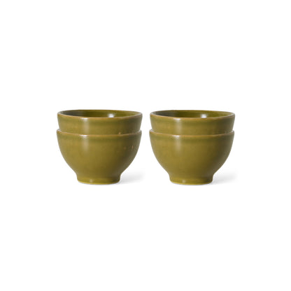 Farmhouse Ceramics : XS Bowls Moss (Set of 4)