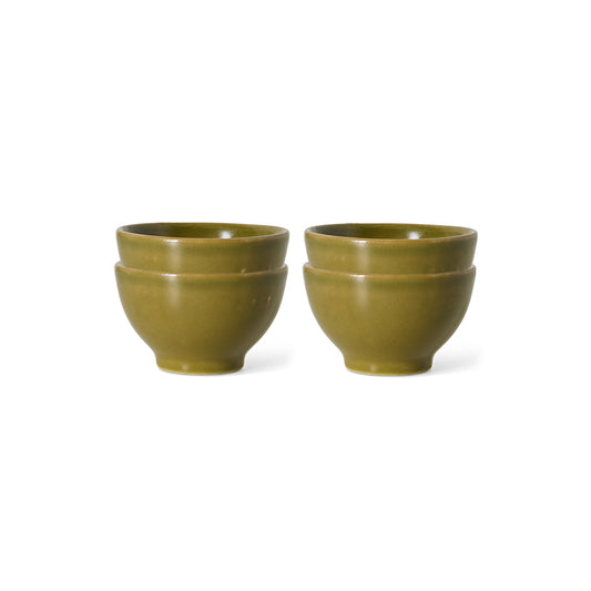 Farmhouse Ceramics : XS Bowls Moss (Set of 4)