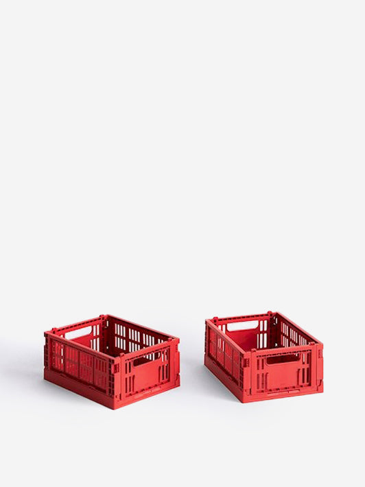 Colour Crate Mini Set Of 2 - Red