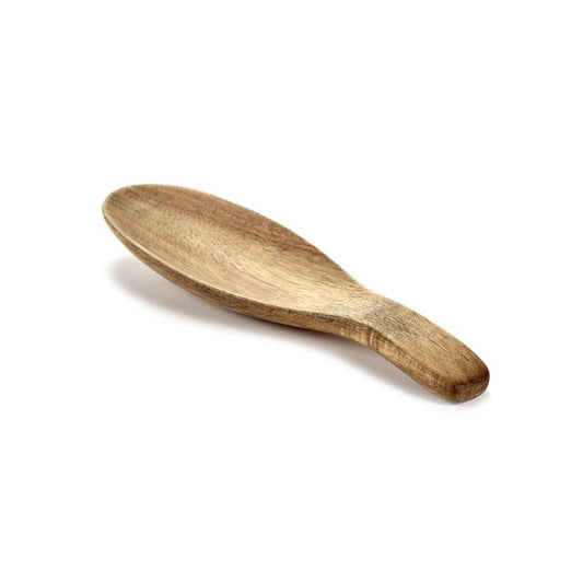 Oval Wooden Serving Spoon