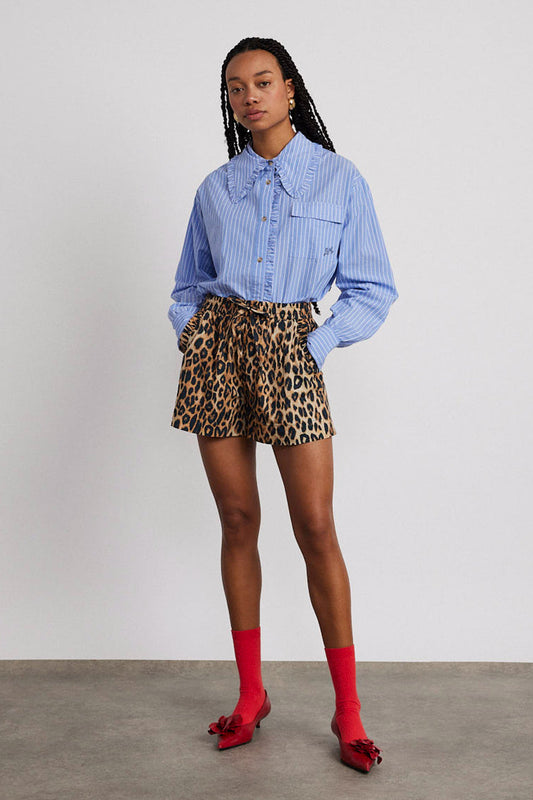 Pull On Shorts - Leopard