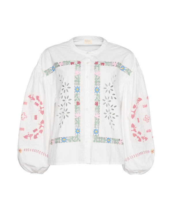 Embroidered Shirt White