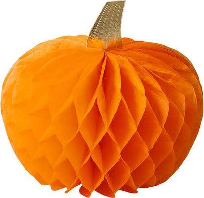 Pumpkin Honeycomb Decorations
