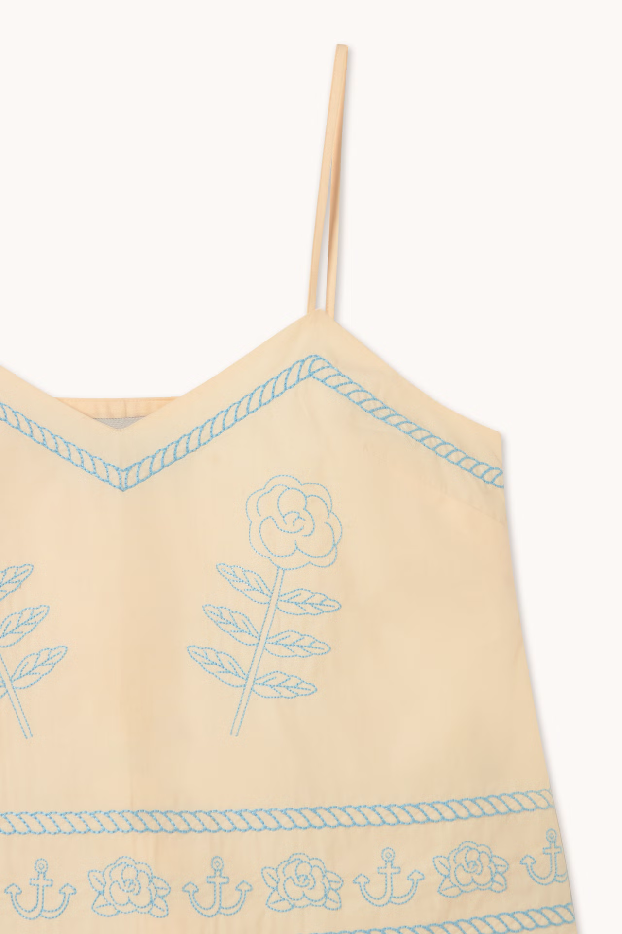 Embroidered Off Light Cream