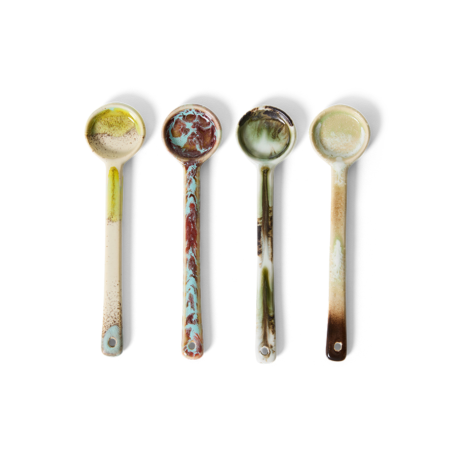 70s Ceramics Spoons Set of 4 Sketch