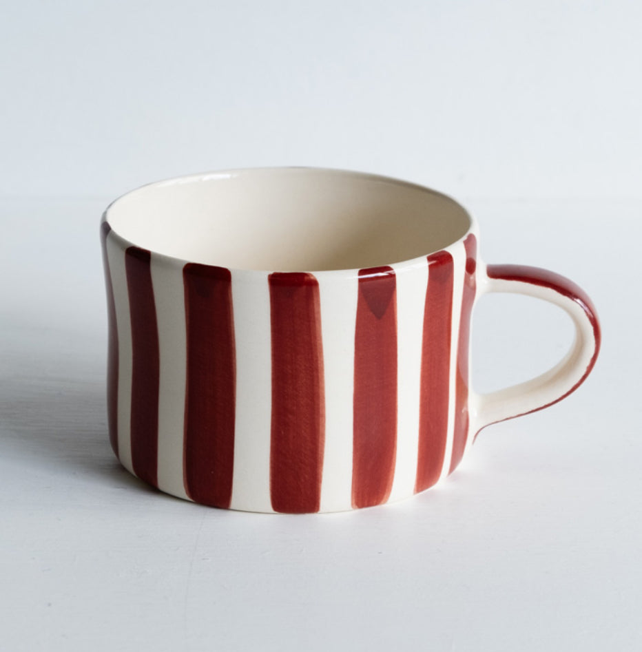 Paprika Candy Stripe Mug