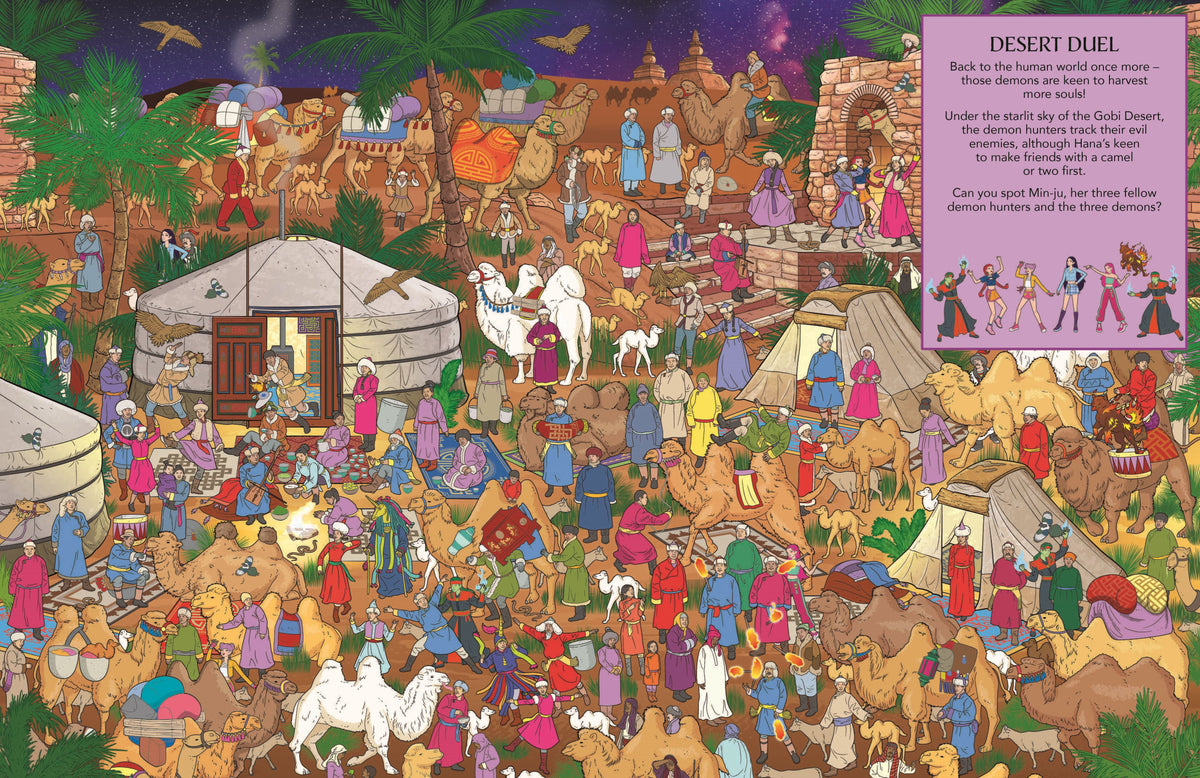 Where’s The K Pop Idol: A Search Book For Demon Hunters