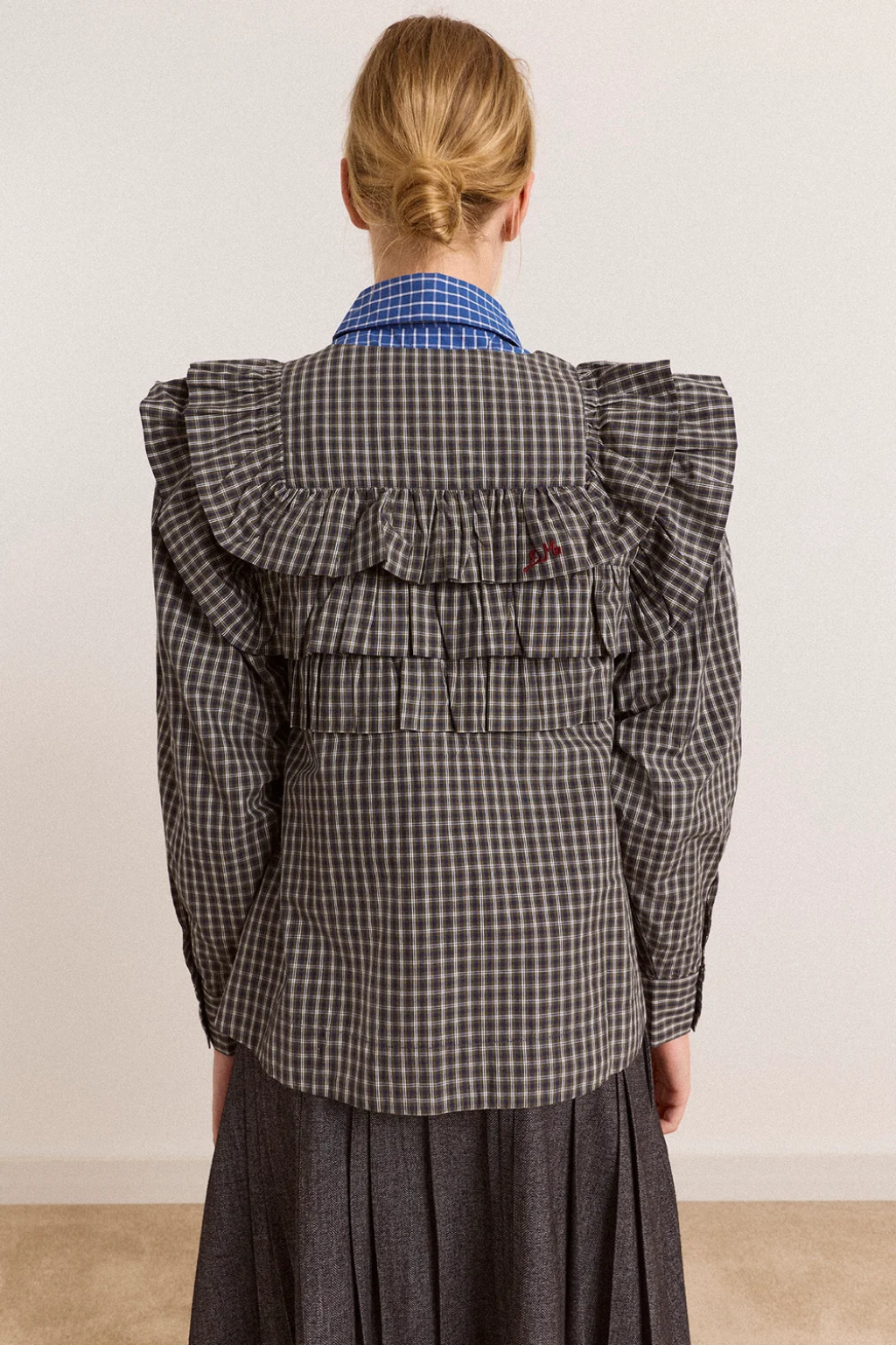 Shay Blouse Mini Check