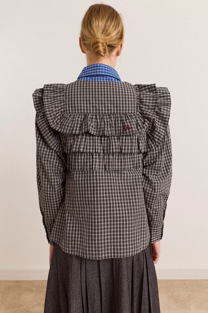 Shay Blouse Mini Check