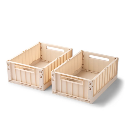 Weston Pack Of 2 Medium Storage Box - Apple Blossom