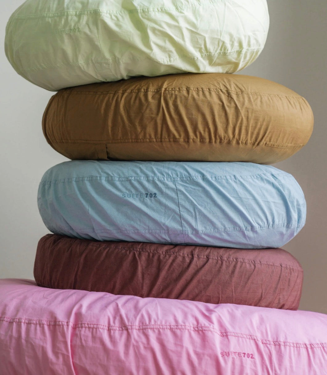 Round Pillowcase - Khaki Gold