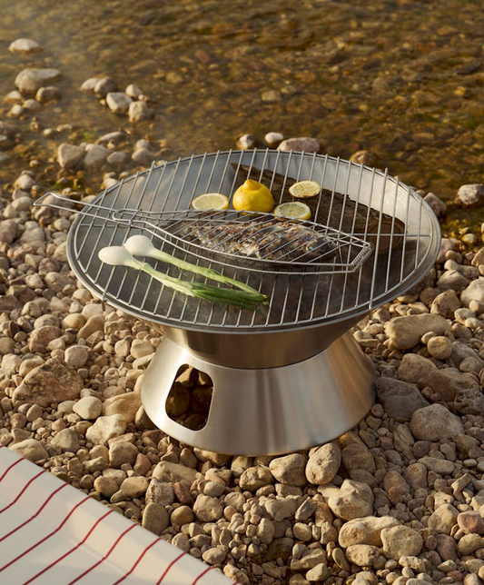 Outdoor Market Fire Pit - Stainless Steel