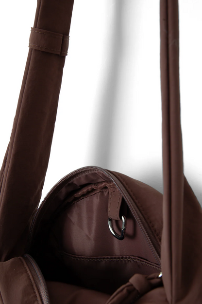 Rae Circle Swirl Bag - Chocolate