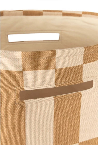 Large Storage Basket - Mustard Tiles