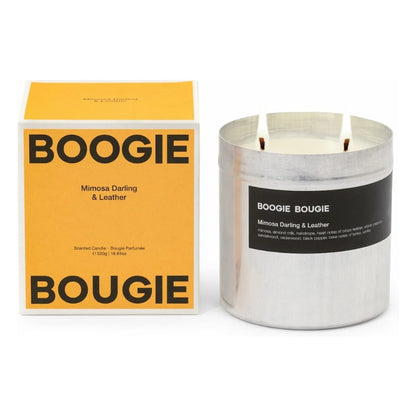 Mimosa Darling & Leather Scented Candle 520g