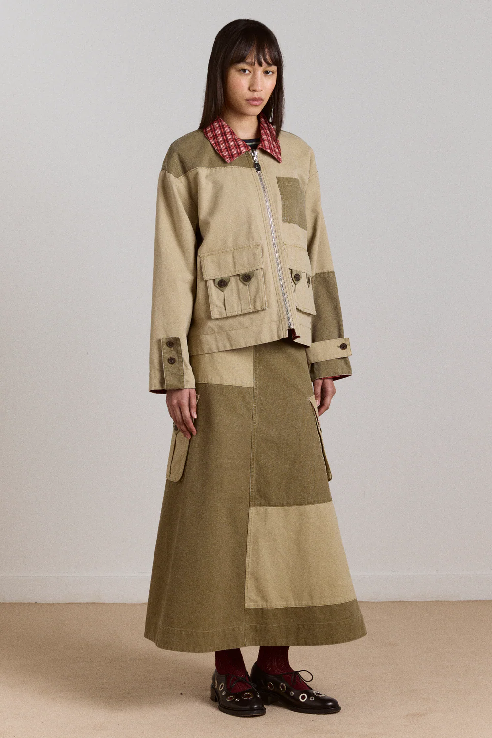 Marcelle Barn Skirt - Olive