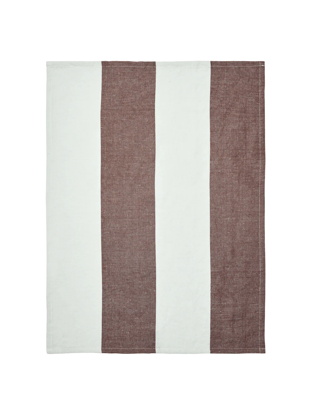 Hale Tea Towel: Chestnut/ Frosted Lime