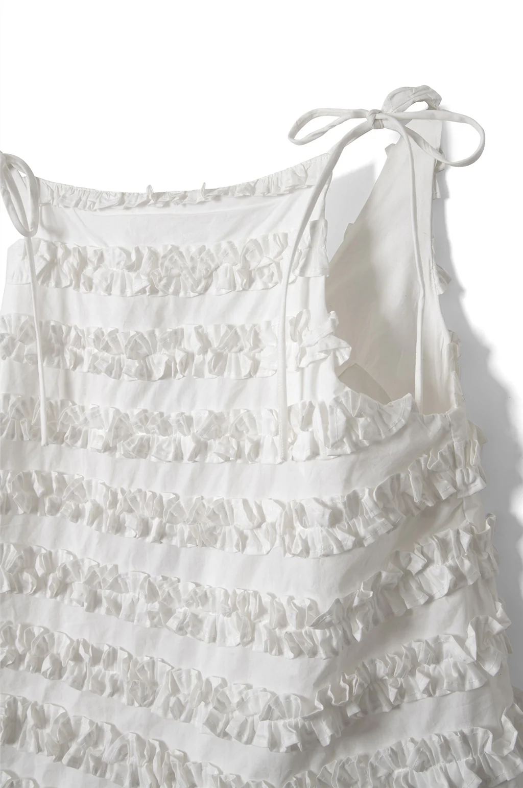 Leili Ruffle Cami - White