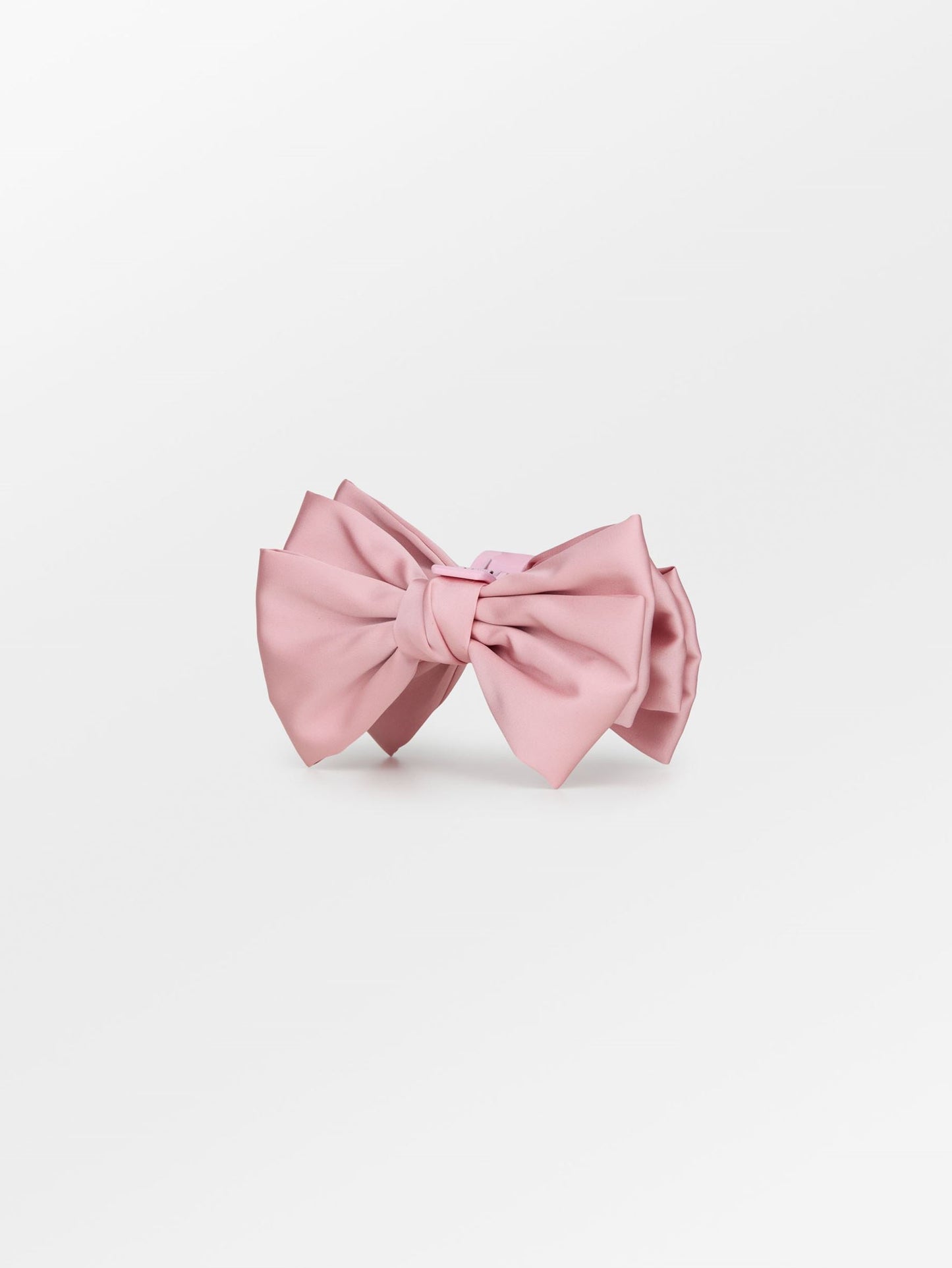 Minda Bow Hair Claw - Cameo Rose