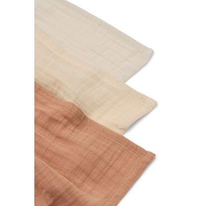 Lewis Muslin Cloth Tuscany Rose 3PK