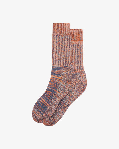 Colour Fuzz Socks - Volcanic Orange